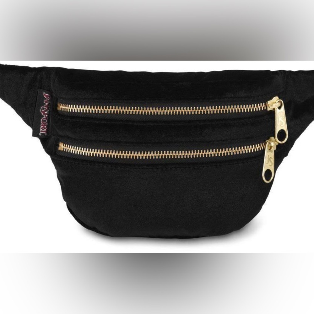 Jansport - Hippyland Black Velvet Fanny Pack